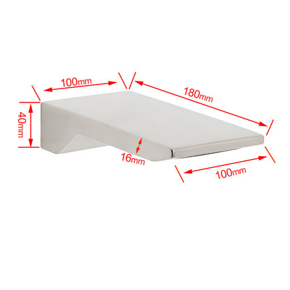 Brushed Nickel Square Cubic Shower Bathtub Waterfall Outlet Wall Mounted Spout V1233-SP904BN