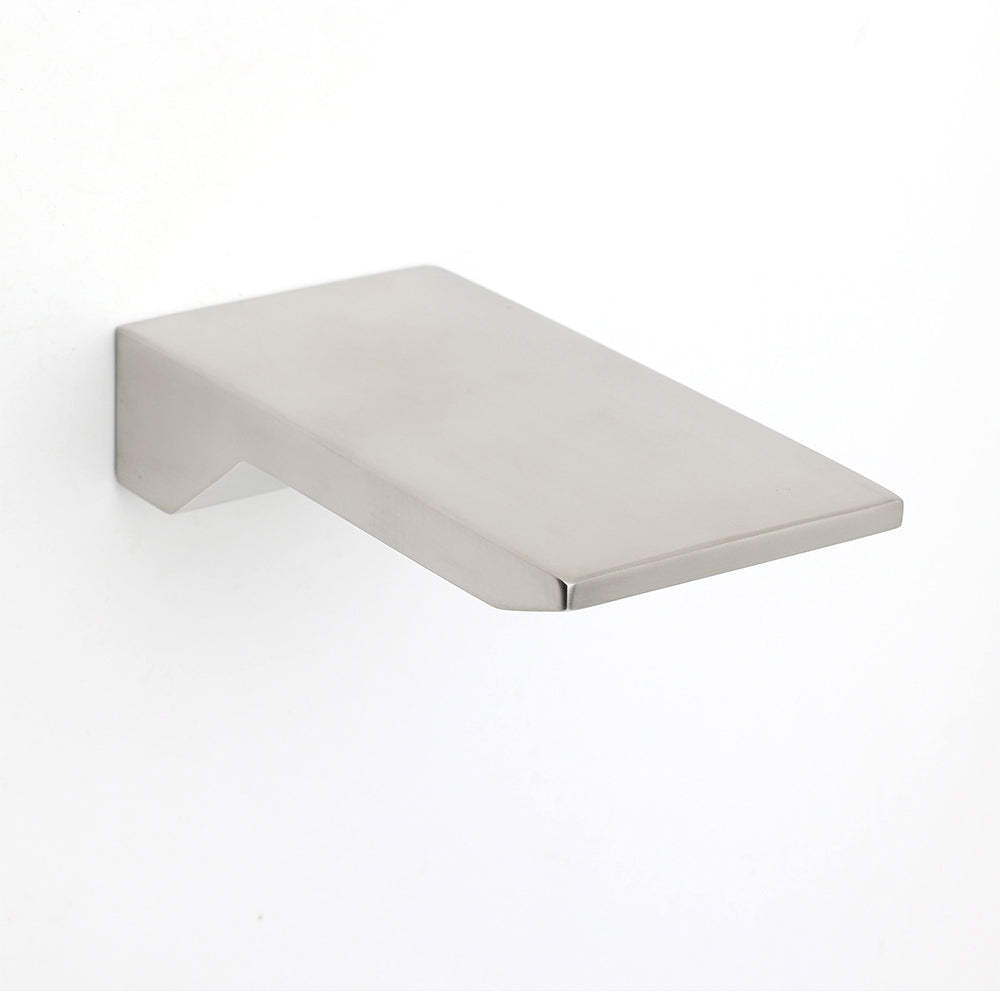 Brushed Nickel Square Cubic Shower Bathtub Waterfall Outlet Wall Mounted Spout V1233-SP904BN