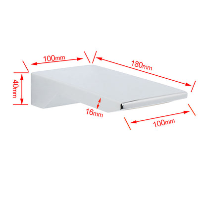 Chrome Square Shower Bath Tub Filler Waterfall Spout Faucet Outlet 1/2 Inch End V1233-SP904CR