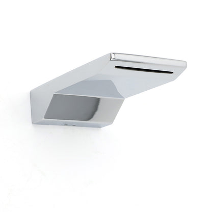 Chrome Square Shower Bath Tub Filler Waterfall Spout Faucet Outlet 1/2 Inch End V1233-SP904CR