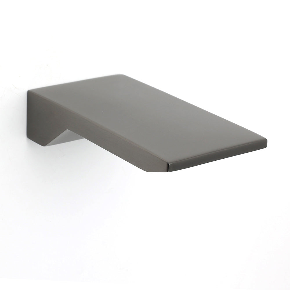 Gun Metal Grey Square Stainless Steel Bathtub Flat Spout Waterfall Filler Outlet V1233-SP904GM