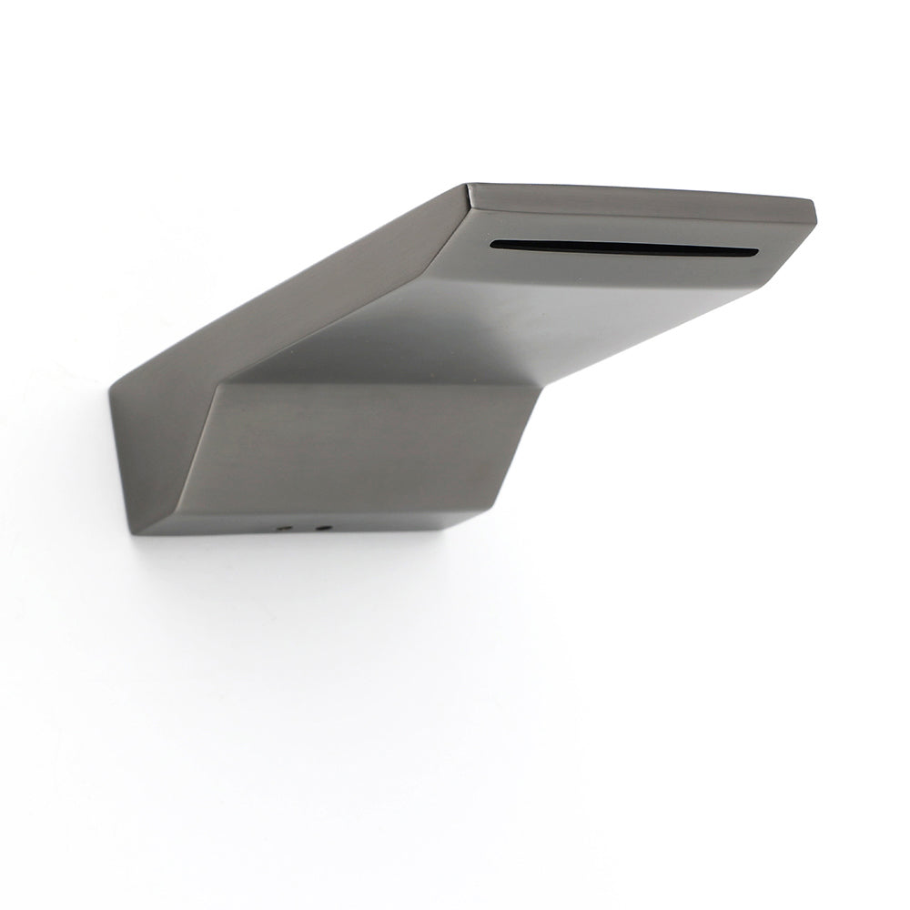 Gun Metal Grey Square Stainless Steel Bathtub Flat Spout Waterfall Filler Outlet V1233-SP904GM