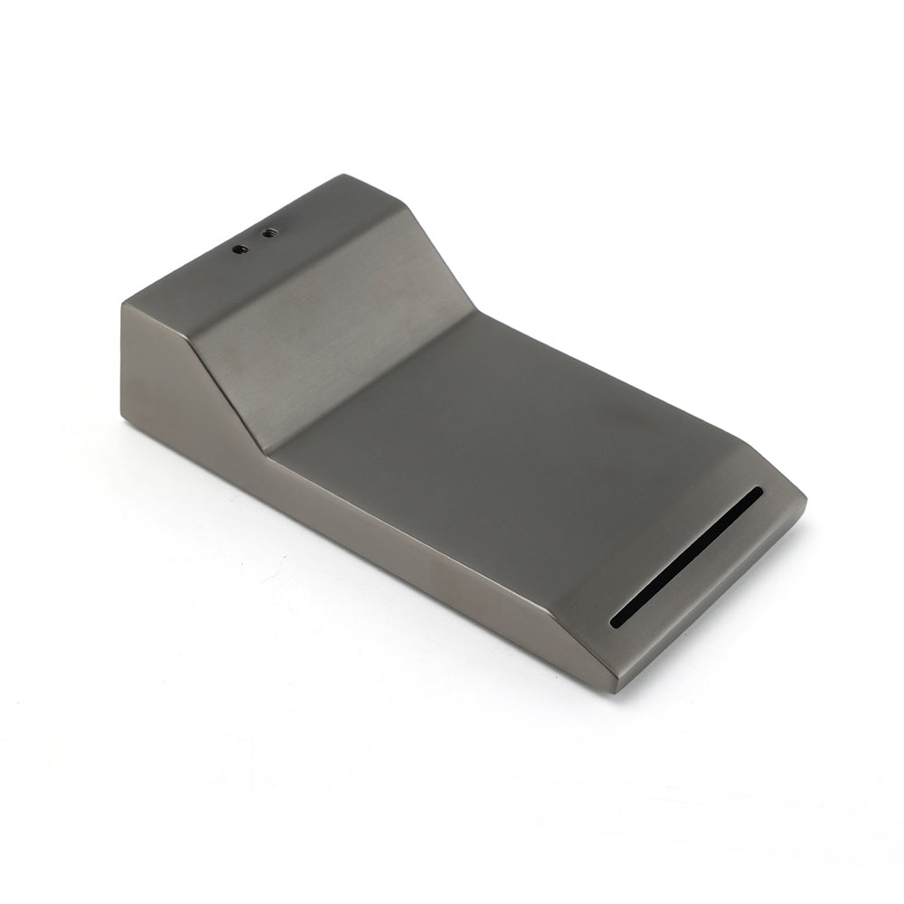 Gun Metal Grey Square Stainless Steel Bathtub Flat Spout Waterfall Filler Outlet V1233-SP904GM
