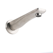 Brushed Nickel Round Bathtub Bubble Outlet Wall Mounted Spout Stainless Steel V1233-SP905BN