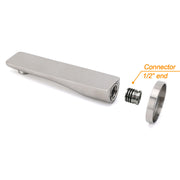 Brushed Nickel Round Bathtub Bubble Outlet Wall Mounted Spout Stainless Steel V1233-SP905BN