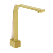 Brushed Gold Square Bathroom Spout Gooseneck Arm Bathtub Filler Tap Water Outlet V1233-SP910BG
