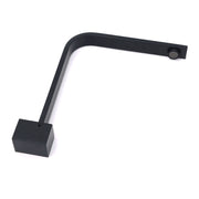 Black Gooseneck Arm High Rise Wall Mounted Bathtub Square Spout Water Outlet V1233-SP910BL