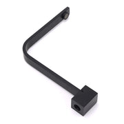 Black Gooseneck Arm High Rise Wall Mounted Bathtub Square Spout Water Outlet V1233-SP910BL