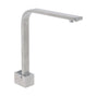 Brushed Nickel Square Spout Gooseneck Arm High Rise Bathtub Filler Water Outlet V1233-SP910BS