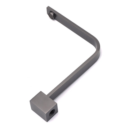 Gun Metal Square Bathroom Swivel Spout Gooseneck Arm Bathtub Filler Tap Outlet V1233-SP910GM