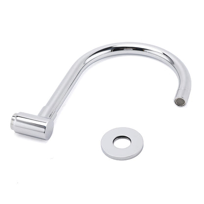 Chrome Round Gooseneck Arm Faucet Water Outlet Wall Mounted Swivel Bathtub Spout V1233-SP912CR