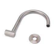 Brushed Nickel Round Gooseneck Arm Faucet Water Outlet Wall Mount Bathtub Spout V1233-SP913BS