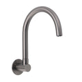 Gun Metal Bathroom Tub Filler Round Gooseneck Arm Faucet Water Outlet Wall Spout V1233-SP913GM