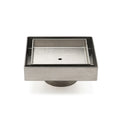Stainless Steel 100mm Square Tile Insert Shower Grate Floor Drain 50mm Outlet V1233-SQTI0100D50