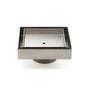 Stainless Steel 100mm Square Tile Insert Shower Grate Floor Drain 50mm Outlet V1233-SQTI0100D50