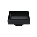 WaterMark Matt Black 100x100mm Square Tile Insert Shower Grate Floor Drain 50mm Waste V1233-SQTI0100D50P