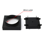Matt Black Square 100x100mm Tile Insert Floor Drain Shower Grate 80mm Outlet Waste V1233-SQTI0100D80P