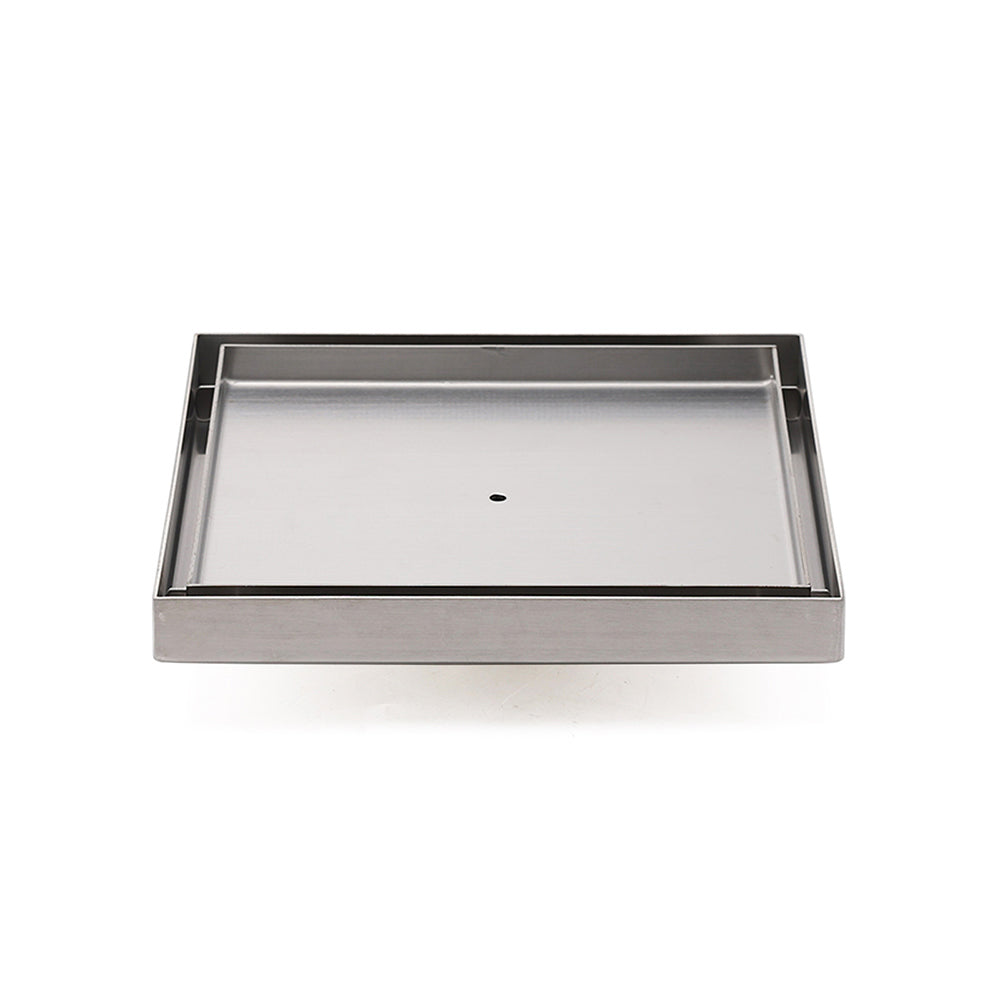 Bathroom 200x200mm Big Square Tile Insert Floor Drain Shower Grate 50mm Waste V1233-SQTI01200D50BS