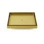 Brushed Gold Large 200mm Tile Insert Bathroom Floor Drain Grate 80mm Waste Outet V1233-SQTI01200D80BG