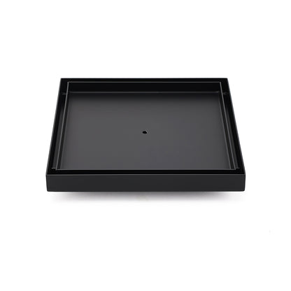 Watermark Matt Black Large 200mm Tile Insert Floor Drain Shower Grate 80mm Waste V1233-SQTI01200D80BL