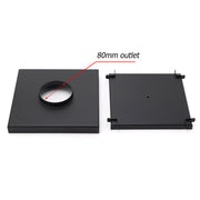 Watermark Matt Black Large 200mm Tile Insert Floor Drain Shower Grate 80mm Waste V1233-SQTI01200D80BL