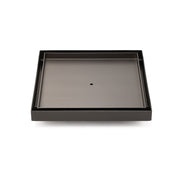 Gun Metal Large Square 200x200mm Tile Insert Floor Drain Shower Grate 80mm Waste V1233-SQTI01200D80GM