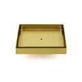 Brushed Gold Square 150x150mm Tile Insert Floor Drain Shower Grate 50mm Waste V1233-SQTI0150D50BG