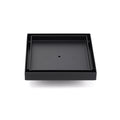 Matt Black 150x150mm Tile Insert Floor Drain Shower Grate 50mm Outlet Watermark V1233-SQTI0150D50BL