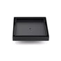 Matt Black 150x150mm Tile Insert Floor Drain Shower Grate 50mm Outlet Watermark V1233-SQTI0150D50BL