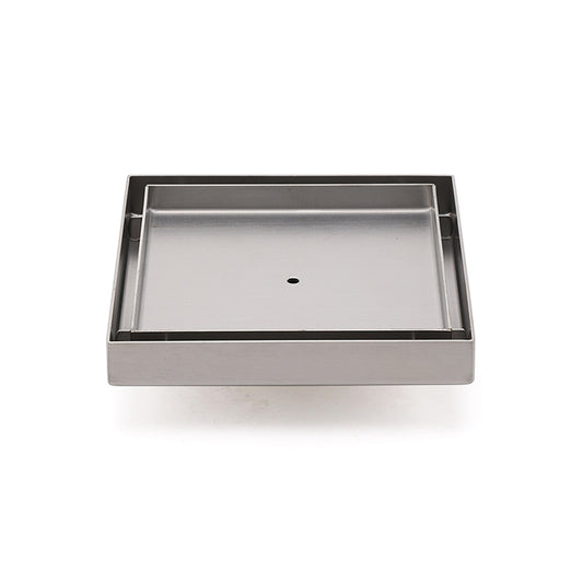 150x150mm Square Tile Insert Floor Drain Stainless Steel Shower Grate 50mm Waste V1233-SQTI0150D50BS