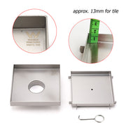 150x150mm Square Tile Insert Floor Drain Stainless Steel Shower Grate 50mm Waste V1233-SQTI0150D50BS