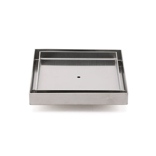 Square 150x150mm Tile Insert Floor Drain 80mm Waste Stainless Steel Shower Grate V1233-SQTI0150D80BS