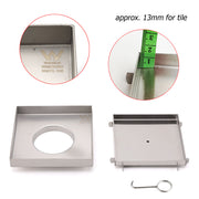 Square 150x150mm Tile Insert Floor Drain 80mm Waste Stainless Steel Shower Grate V1233-SQTI0150D80BS