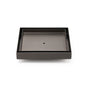 Bathroom Gun Metal 150mm Tile Insert Floor Drain Shower Grate 80mm Waste Outlet V1233-SQTI0150D80GM