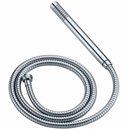 WELS Chrome Round 8" Stainless Steel Rain Head Stick Handheld Sliding Rail Arm Dual Shower Set V1233-SS019CRSC842KSR108