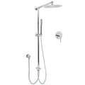 WELS Chrome 10" Round Rain Handheld Double Shower Head Arm Sliding Rail Wall Mixer Valve V1233-SS019CRSC842KSR110KRD201CR