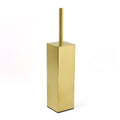 Brushed Gold Modern Stainless Steel Square Toilet Brush Wall Mounted Holder Cup V1233-T87023BG
