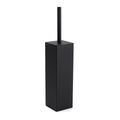 Matt Black Square Stainless Steel Bathroom Accessory Toilet Brush Holder Cup Set V1233-T87023BL