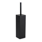 Matt Black Square Stainless Steel Bathroom Accessory Toilet Brush Holder Cup Set V1233-T87023BL
