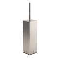 Brushed Nickel Cubic Square Toilet Brush Stainless Steel Wall Mounted Holder Cup V1233-T87023BS