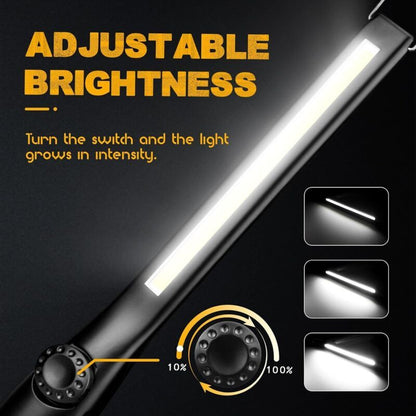 3 Pcs LED Mechanic Lamp Garage, Camping Rechargeable Work Lamp LED Flashlight for Car COB Dimmable Workshop Lamp