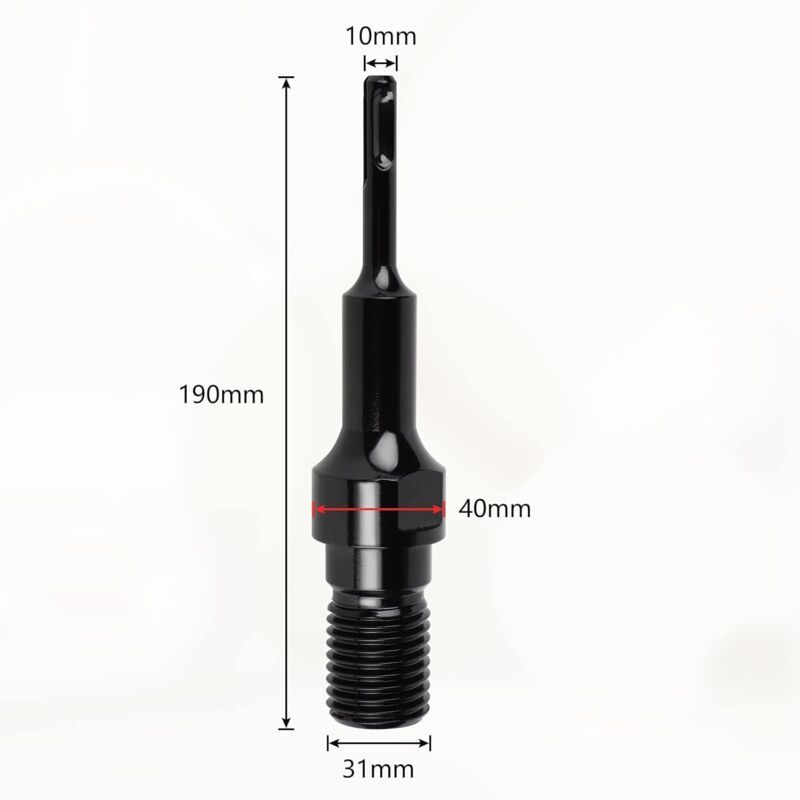 Adapter SDS PLUS on Drill Bit Diamant UNC Adapter of Carottage, 1.25 in