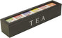 Tea box - Tea box 6 compartments - Wooden tea box - Suitable for loose tea - Black V1237-NKKS00003