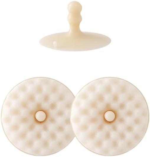 Double-sided dishwashing brush - Sponge brush with suction cup - 1 base + 2 refillable sponges - Scratch-free V1237-NKKS00014