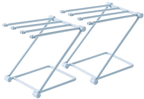 Kitchen towel rack - space-saving - foldable rack - with 4 supports, corrosion-resistant, suitable for V1237-NKKS00017
