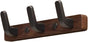 Coat rack - Wall coat rack - Coat rack with hooks - Storage rack - 25 x 3 cm - Wooden coat rack - Walnut - 3 V1237-NKKS00066