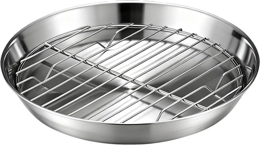 Baking tray for air fryer - Air fryer baking pan - Air fryer accessories - Baking tray with rack - Made of V1237-NKKS00074