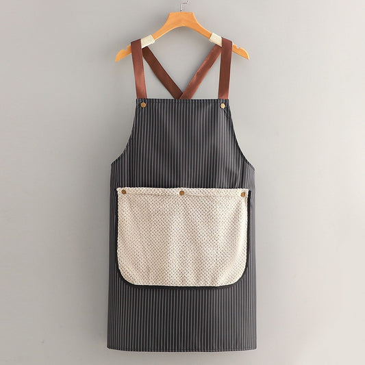 Apron - Kitchen Apron - Waterproof and Stain Resistant - Professional Cooking Apron - With Pockets and V1237-NKKS00080
