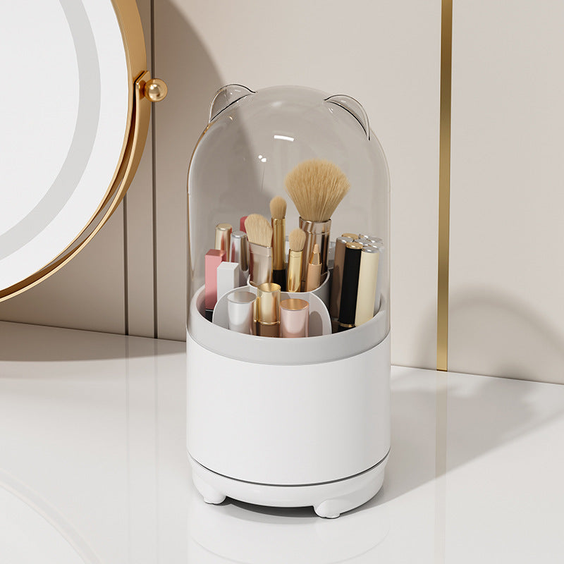 Storage box - storage box with compartments - storage box with lid - Storage rack for makeup - Rotatable - V1237-NKKS00106
