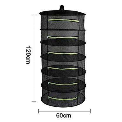 Drying Net, Foldable Mesh Hydroponic Drying Rack Drying Net for Herbs V1237-ZY-203-0018